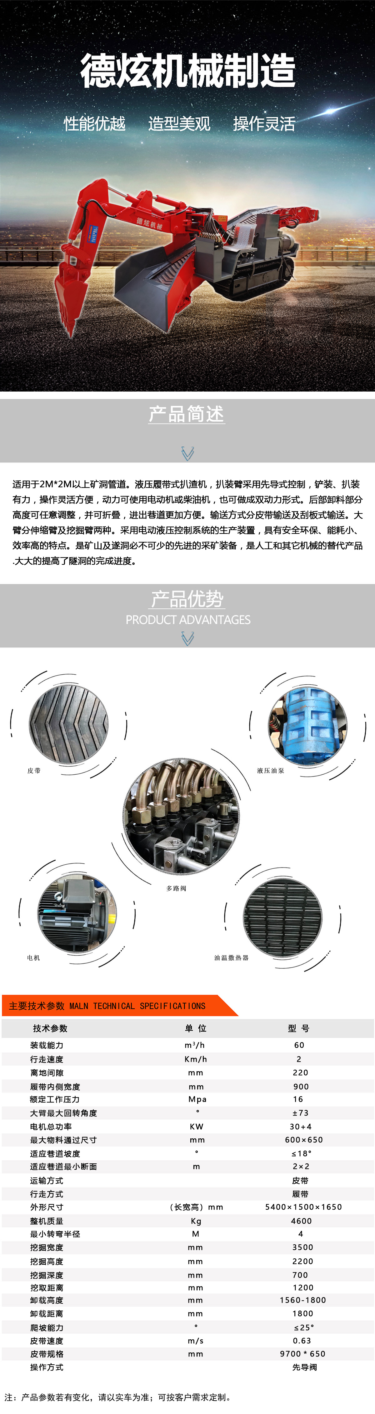 ZWY-60/30折疊型礦用履帶皮帶型挖掘式裝載機(jī)